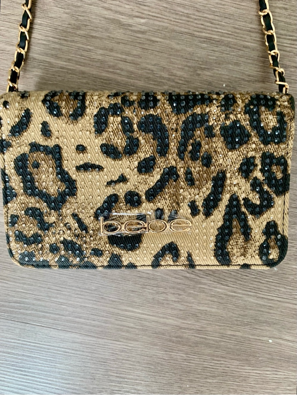 NWT bebe Leopard Print Crossbody Bag